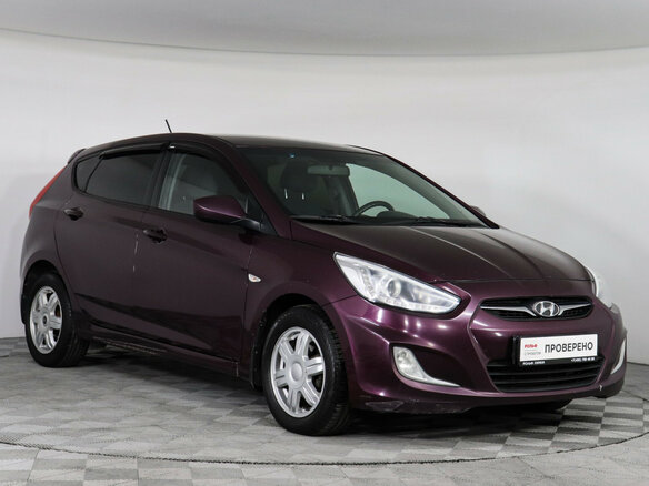 2013 Hyundai Solaris I, фиолетовый - вид 1