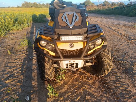 2012 BRP Can-Am Outlander MAX 1000, жёлтый, 1500000 рублей, вид 3