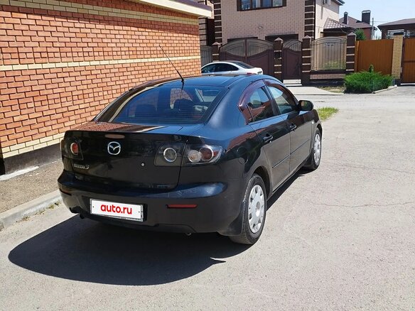 2008 Mazda 3 I (BK) Рестайлинг, чёрный, 530000 рублей - вид 3