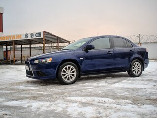 2012 Mitsubishi Lancer X Рестайлинг, синий, 900000 рублей, вид 4