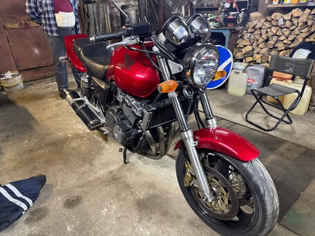 1995 Honda CB 400 Super Four, красный, 300000 рублей, вид 5