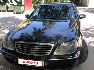 2002 Mercedes-Benz S-Класс 350 Long IV (W220) Рестайлинг, чёрный, 800000 рублей, вид 2