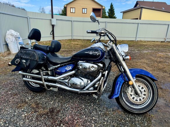 2006 Suzuki Boulevard C50, синий, 550000 рублей - вид 9