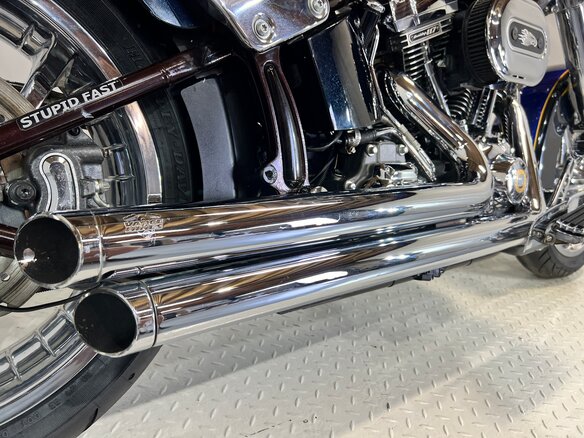 2011 Harley-Davidson Softail Custom, синий, 980000 рублей - вид 14
