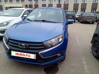 2018 Lada (ВАЗ) Granta I Рестайлинг, синий, 850000 рублей, вид 2