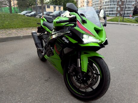 2024 Kawasaki ZX-6 Ninja, зелёный, 1350000 рублей, вид 1