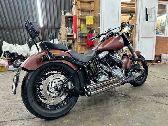 2017 Harley-Davidson Softail Slim, оранжевый, 1150000 рублей - вид 4