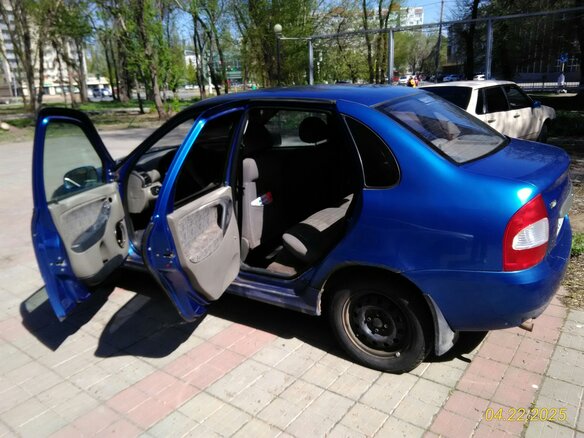 2006 Lada (ВАЗ) Kalina I, синий, 113000 рублей - вид 7