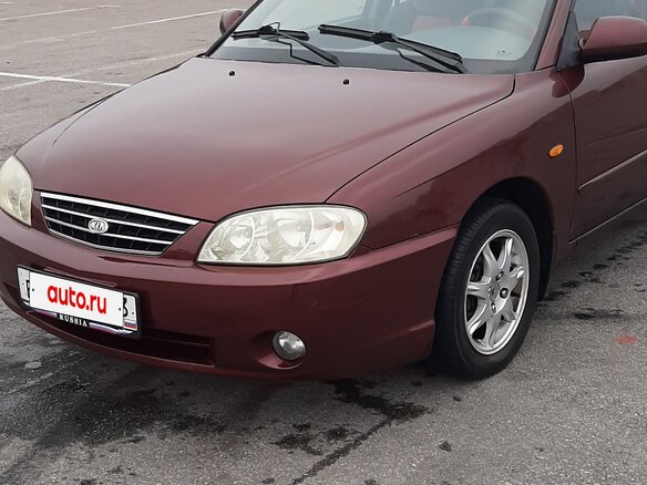 2007 Kia Spectra I Рестайлинг 2, красный, 250000 рублей