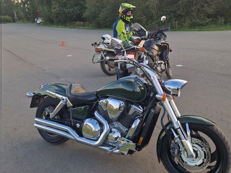 2003 Honda VTX 1800, зелёный, 690000 рублей, вид 2