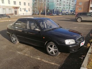 2006 Hyundai Accent ТагАЗ II, чёрный, 389000 рублей, вид 3
