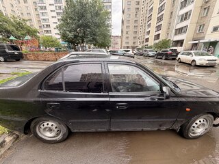 2007 Hyundai Accent ТагАЗ II, чёрный, 220000 рублей, вид 3