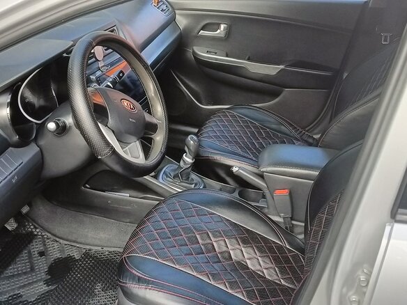 2012 Kia Rio III, серый, 810000 рублей - вид 5