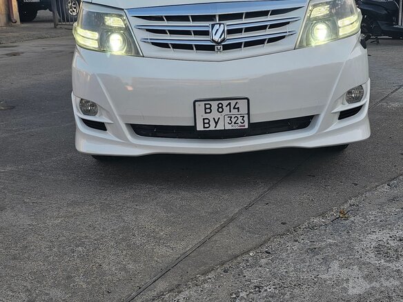 2007 Toyota Alphard I Рестайлинг, белый, 1900000 рублей
