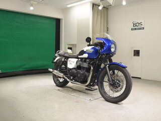 2014 Triumph Bonneville T100, синий, 860000 рублей, вид 3