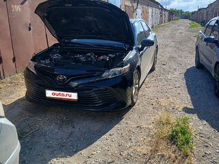 2019 Toyota Camry US Market VIII (XV70), синий, 2250000 рублей, вид 4