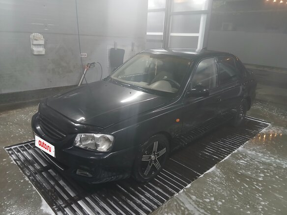 2005 Hyundai Accent ТагАЗ II, чёрный, 420000 рублей - вид 1