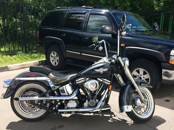 1995 Harley-Davidson Heritage, серый, 900000 рублей - вид 4