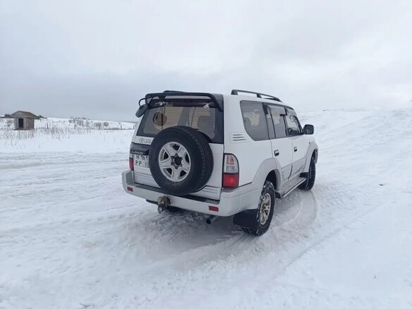 1998 Toyota Land Cruiser Prado 90 Series, белый, 1820000 рублей - вид 2