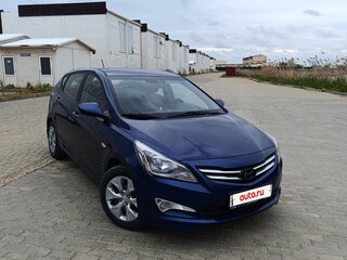 2016 Hyundai Solaris I Рестайлинг, синий, 1050000 рублей, вид 3
