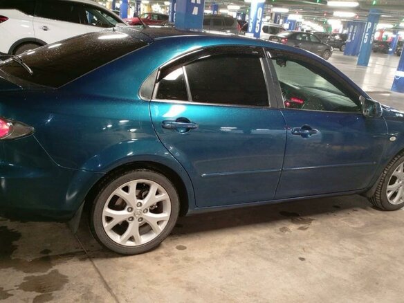 2007 Mazda 6 I (GG) Рестайлинг, синий, 610000 рублей - вид 8