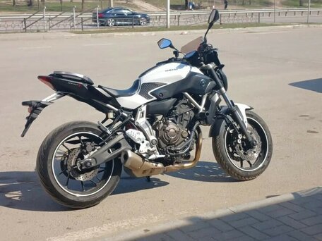 2016 Yamaha MT-07 (FZ-07), белый, 695000 рублей, вид 1