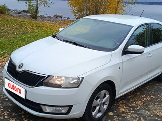 2014 Skoda Rapid I, белый, 750000 рублей, вид 4