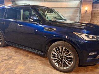 2018 Infiniti QX80 I Рестайлинг 2, синий, 4200000 рублей, вид 1