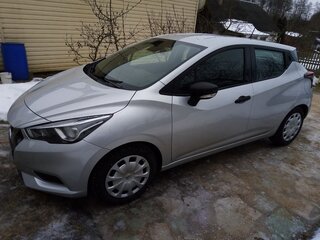 2017 Nissan Micra V, серебристый, 887500 рублей, вид 1