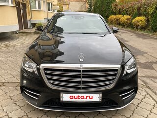 2018 Mercedes-Benz S-Класс 400 d Long VI (W222, C217) Рестайлинг, чёрный, 4500000 рублей, вид 2