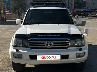 2003 Toyota Land Cruiser Cygnus 100 Series Рестайлинг 1, белый, 2250000 рублей, вид 3