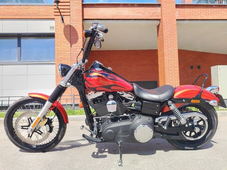 2011 Harley-Davidson Dyna Wide Glide, оранжевый, 1200000 рублей, вид 1