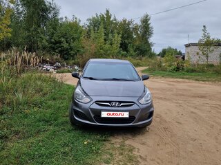 2011 Hyundai Solaris I, чёрный, 495000 рублей, вид 4