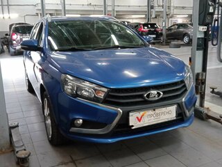 2020 Lada (ВАЗ) Vesta SW I, синий, 1092000 рублей, вид 2