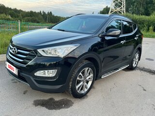 2014 Hyundai Santa Fe III, чёрный, 1900000 рублей, вид 3