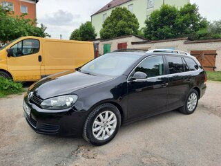 2009 Volkswagen Golf VI, чёрный, 650000 рублей, вид 1