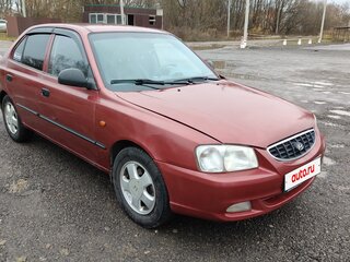2005 Hyundai Accent ТагАЗ II, красный, 340000 рублей, вид 2