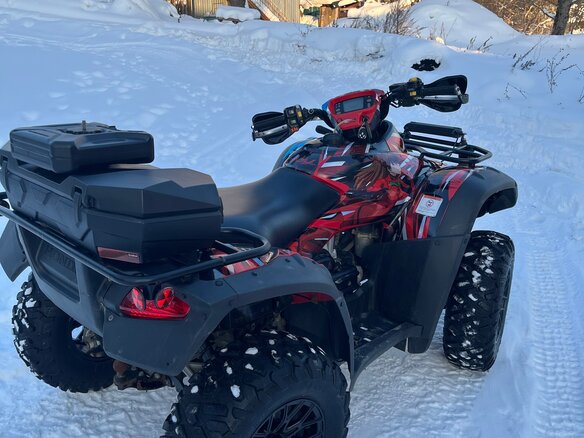 2007 Honda TRX 680 (Rincon), красный, 850000 рублей - вид 3