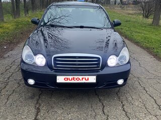 2008 Hyundai Sonata ТагАЗ IV (EF) Рестайлинг, чёрный, 565000 рублей, вид 2
