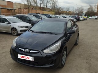 2014 Hyundai Solaris I, чёрный, 599000 рублей, вид 2