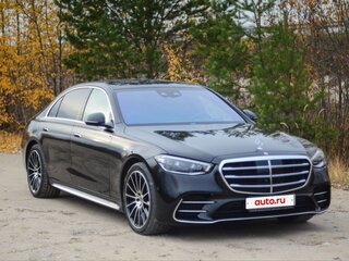 2021 Mercedes-Benz S-Класс 450 Long 4MATIC VII (W223), чёрный, 12500000 рублей, вид 4