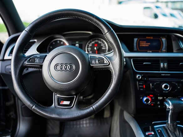 2014 Audi A4 IV (B8) Рестайлинг, чёрный - вид 7