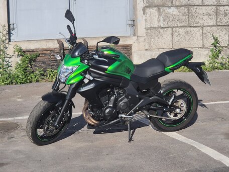 2015 Kawasaki ER-6N, зелёный, 555000 рублей, вид 1