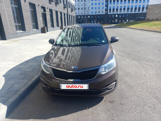 2017 Kia Rio III Рестайлинг, коричневый, 1150000 рублей, вид 2