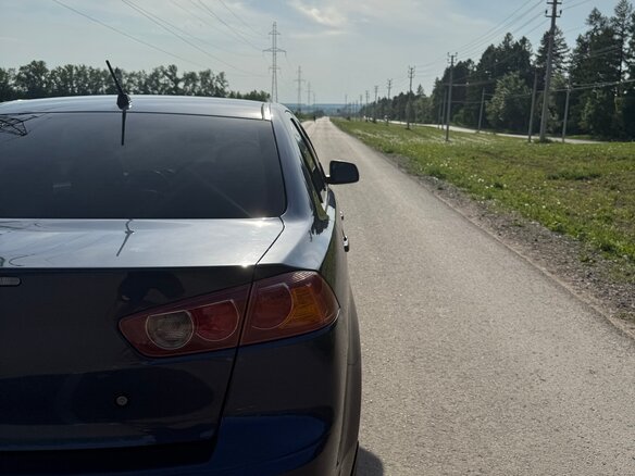 2007 Mitsubishi Lancer X, синий - вид 7
