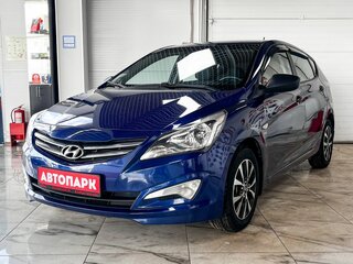 2014 Hyundai Solaris I Рестайлинг, синий, 1139000 рублей, вид 2