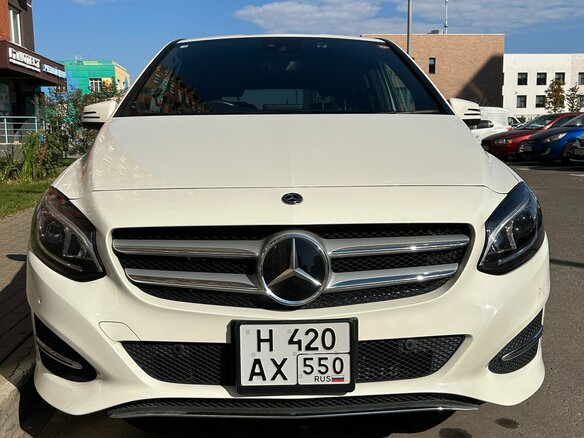 2018 Mercedes-Benz B-Класс 180 II (W246) Рестайлинг, белый, 1800000 рублей