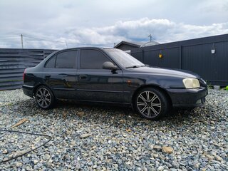 2008 Hyundai Accent ТагАЗ II, чёрный, 200000 рублей, вид 4
