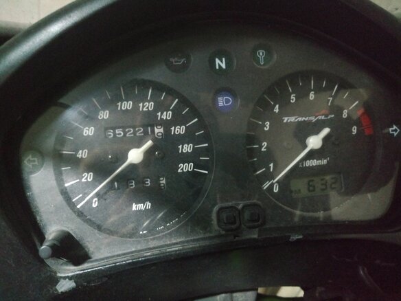 2000 Honda XL650V Transalp, чёрный - вид 1