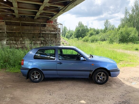 1991 Volkswagen Golf III, голубой - вид 1